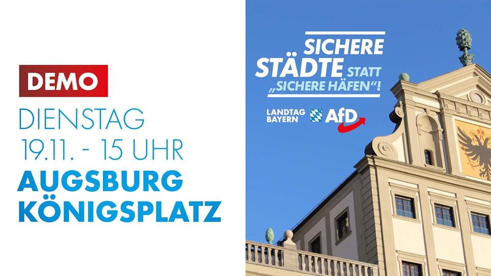 Kundgebung in Augsburg 1 Augsburg 181119
