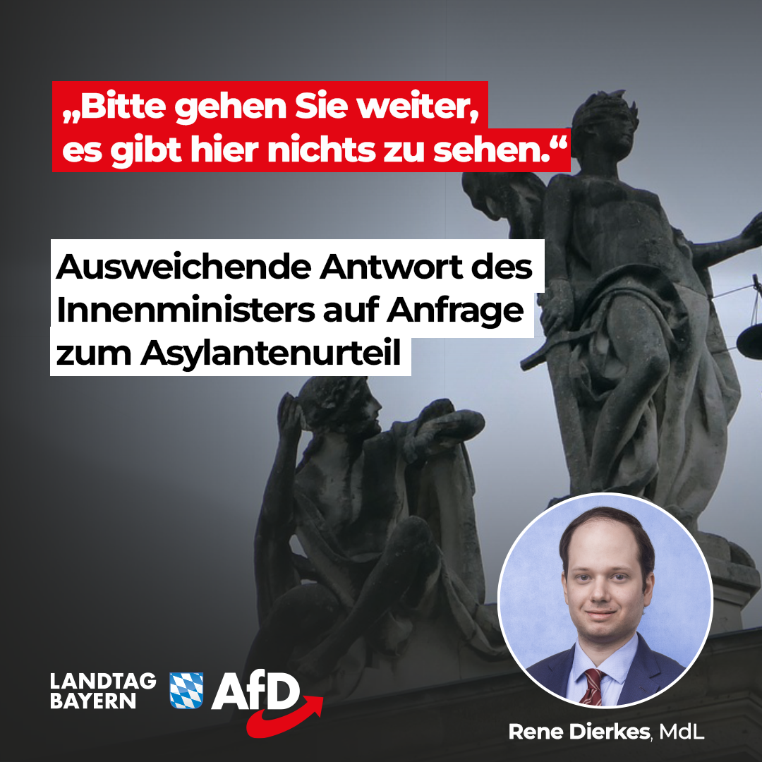 Rene Dierkes: „Bitte gehen Sie weiter, es gibt hier nichts zu sehen“ – Ausweichende Antwort des Innenministers auf Anfrage zum Asylantenurteil 1 Rene Dierkes zu Herrmann Innenminister