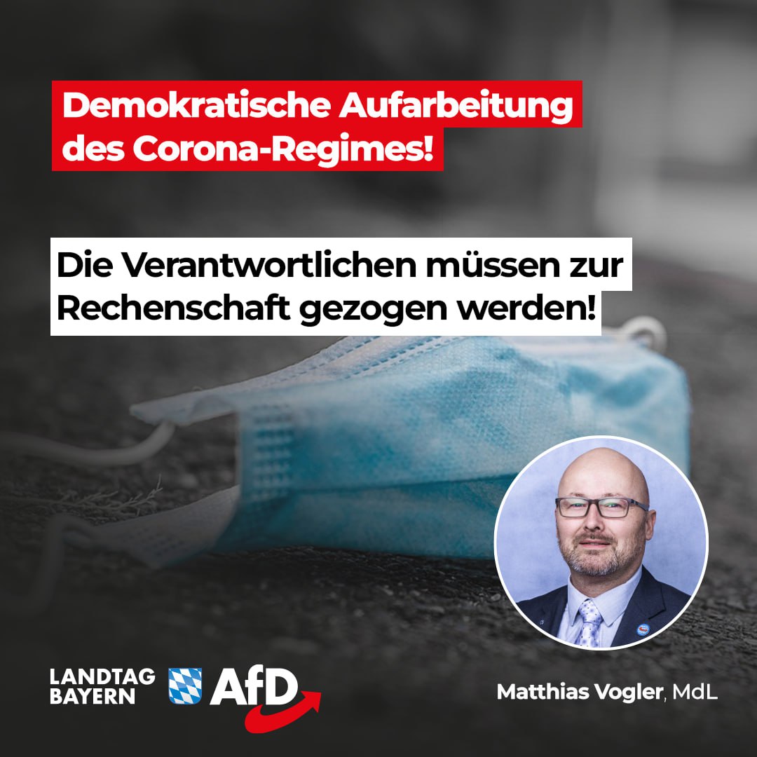 Matthias Vogler: Demokratische Aufarbeitung des Corona-Regimes! – Die Verantwortlichen müssen zur Rechenschaft gezogen werden! 1 Aufarbeitung Corona Regime