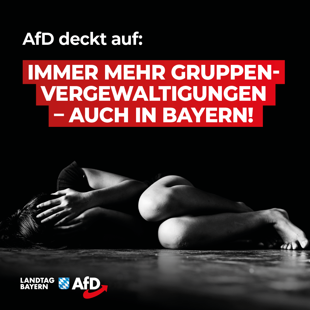 AfD deckt auf: Immer mehr Gruppenvergewaltigungen – auch in Bayern! 1 20240529 2 Gewaltverbrechen
