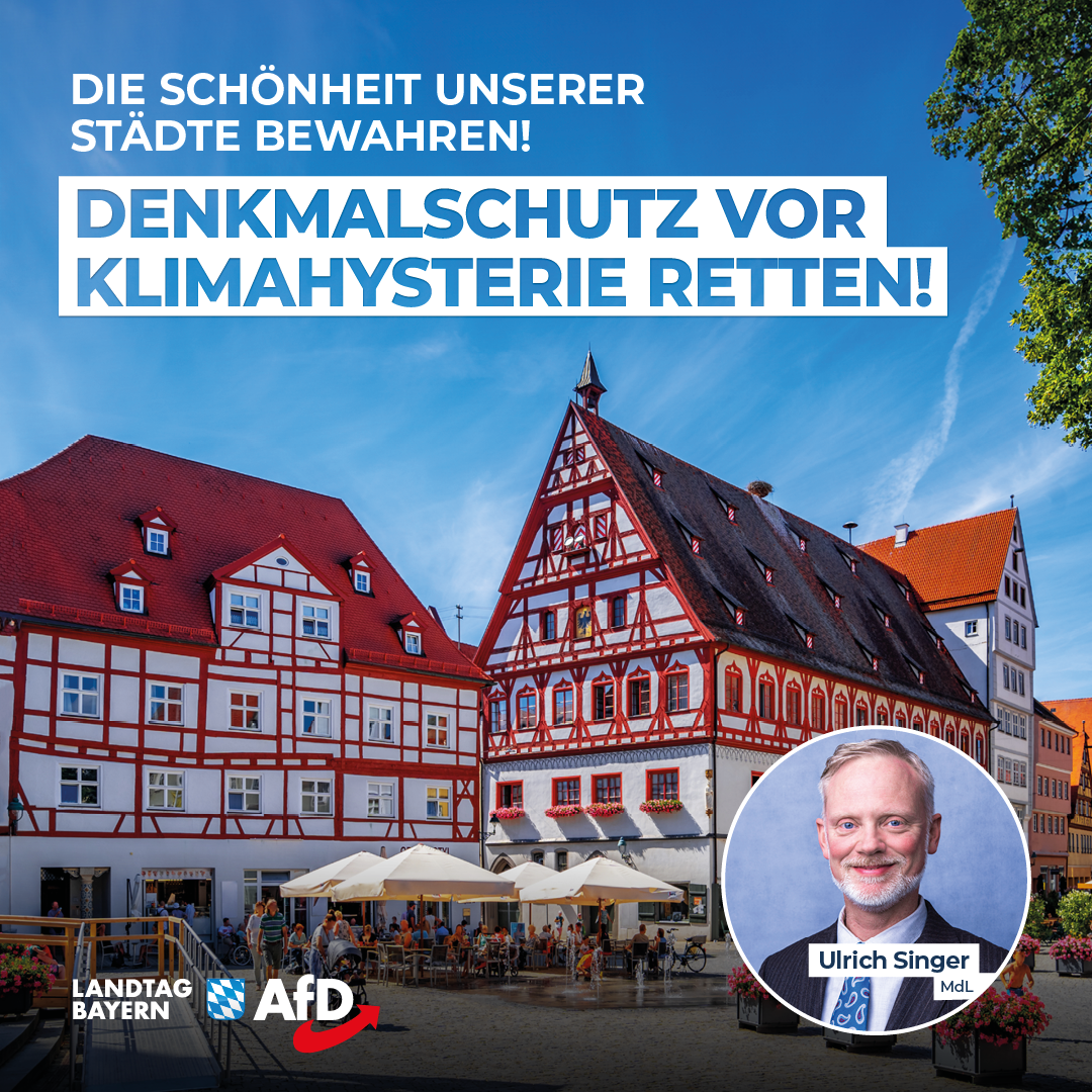 Ulrich Singer: Die Schönheit unserer Städte bewahren – Denkmalschutz vor Klimahysterie retten! 1 20240722 2 Singer Denkmalschutz