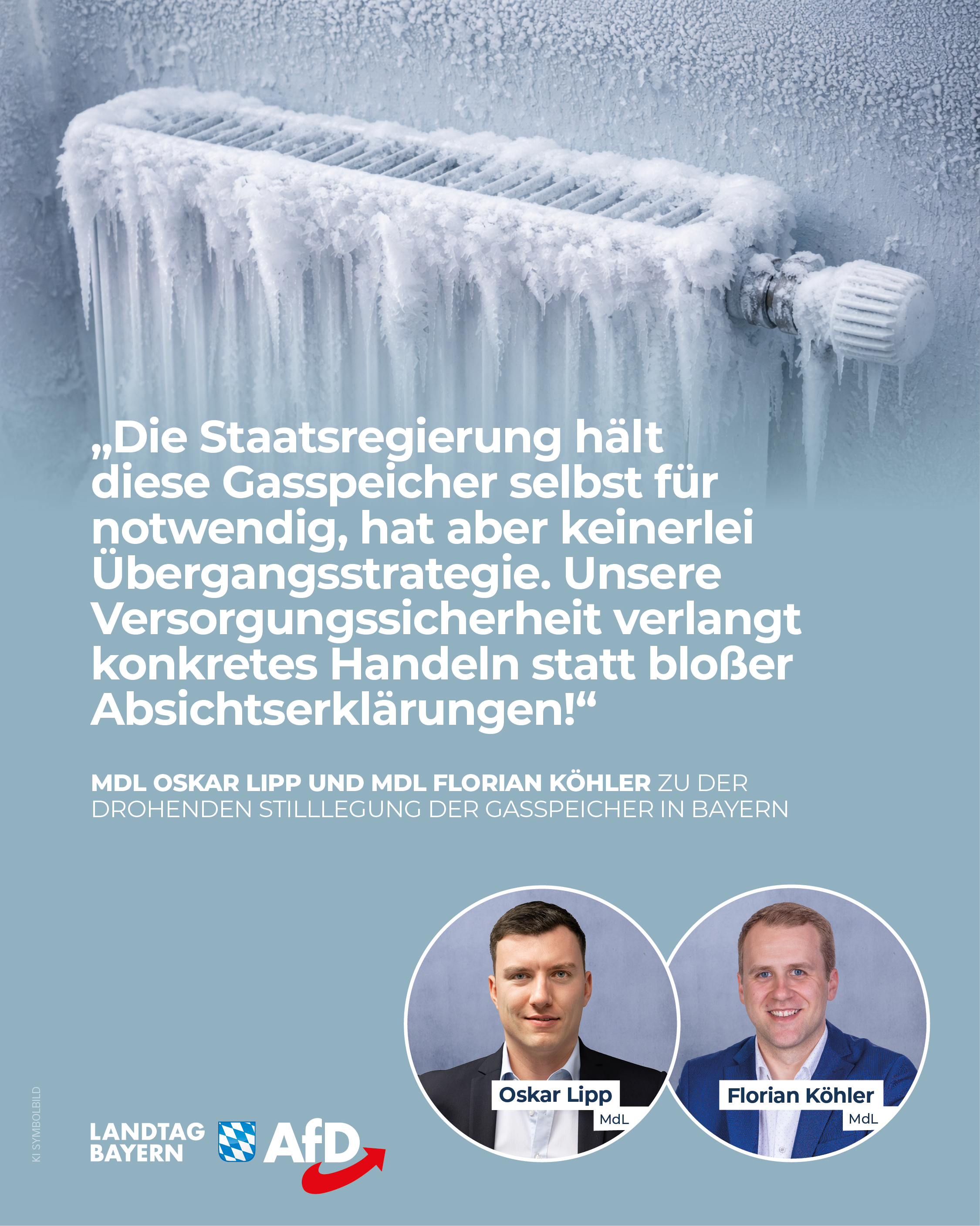 AfD Fraktion im Bayerischen Landtag 15 Gasspeicher Bayern stilllegen