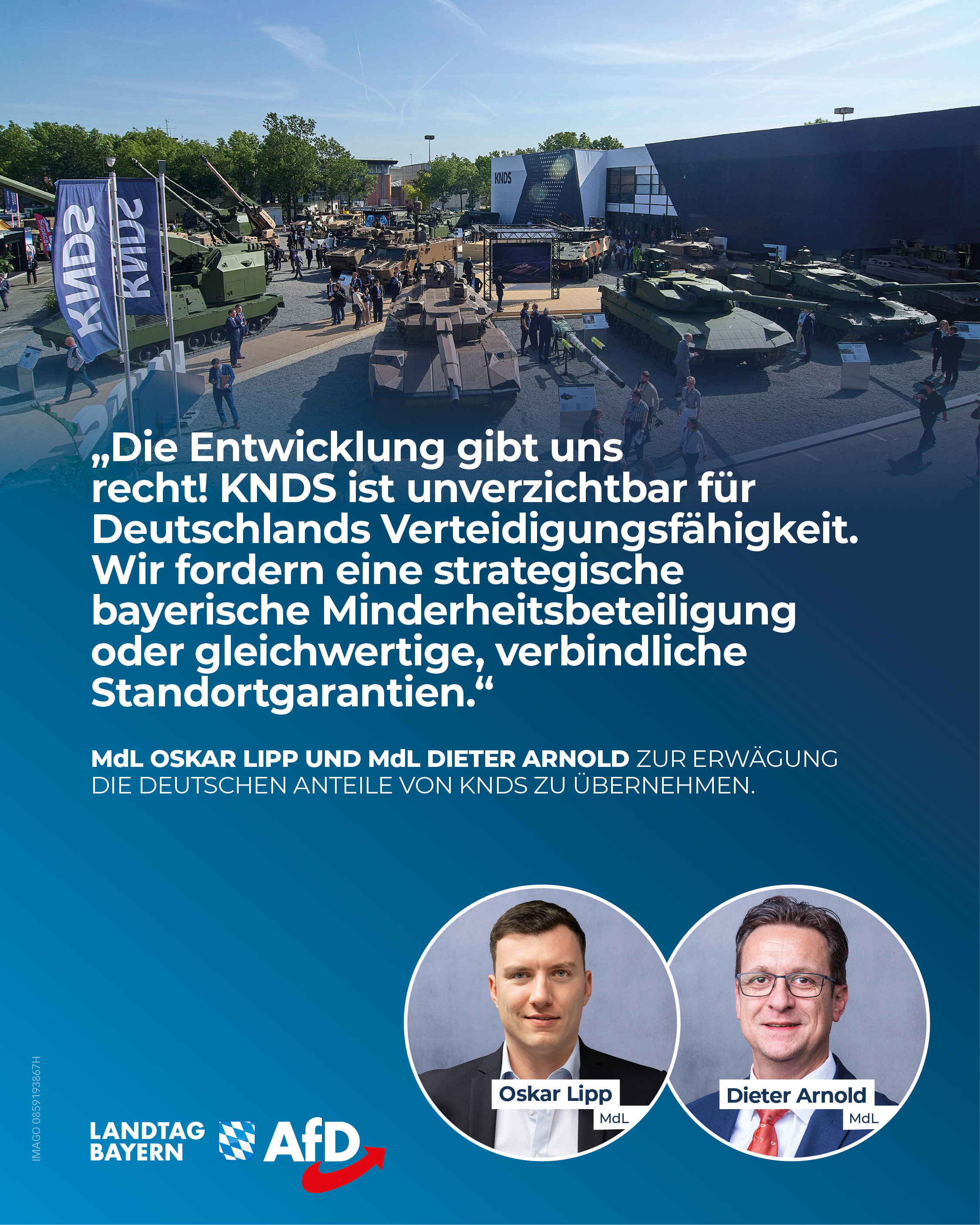 AfD Fraktion im Bayerischen Landtag 14 KNDS soll Staatskonzern werden